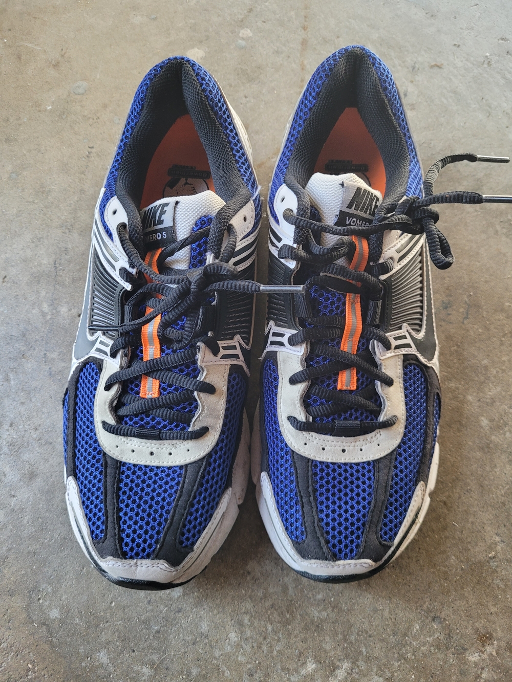 Nike Zoom Vomero 5 SE SP White Racer Blue Black Shoes CI1694-100 Mens Sz 9